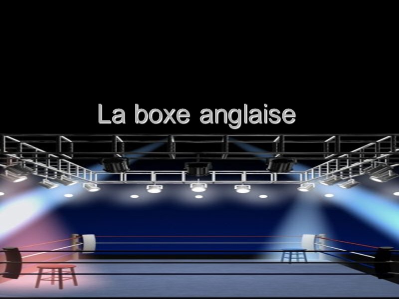 La boxe anglaise